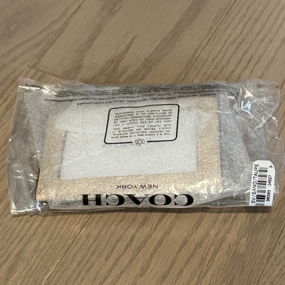 COACH Silver/Sand/Taupe Mini Skinny ID Case - Picture 3 of 4